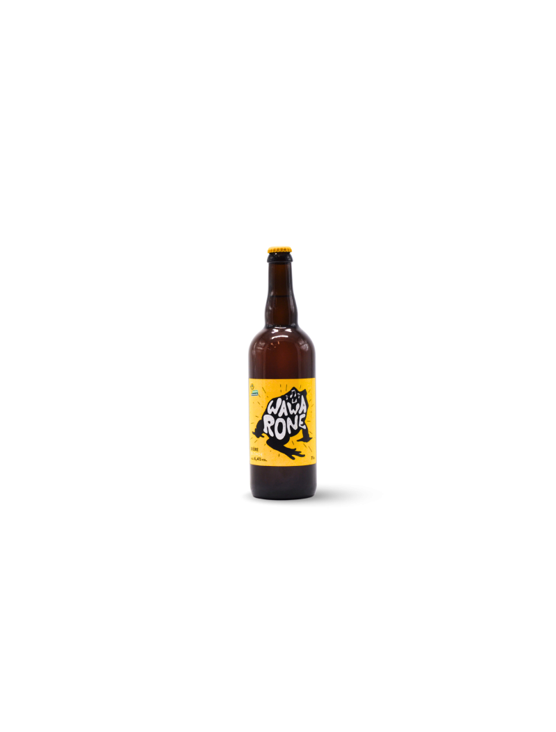 Wawarone Blonde 75 cl – Bière artisanale 6,4 % | Brasserie des 3 Clochers