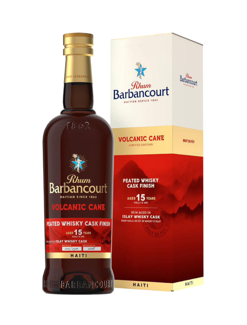 Barbancourt Volcanic Cane – Rhum Agricole Vieilli en Fût de Whisky Peated – 46.7% – Haïti