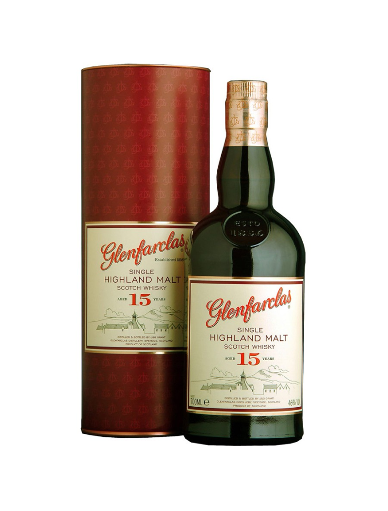 Whisky Glenfarclas 15 ans – Single Malt 46% – 70cl – Speyside