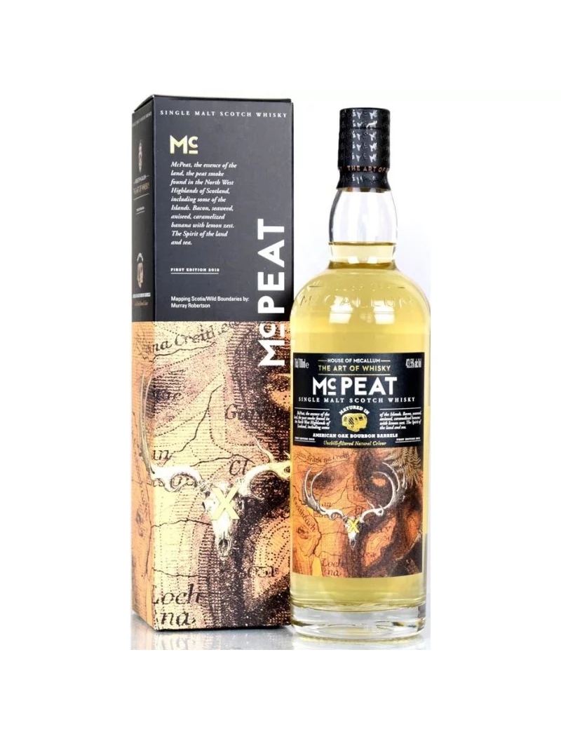 McCallum Mc Peat 70 cl – Single Malt Tourbé – 43,5 %