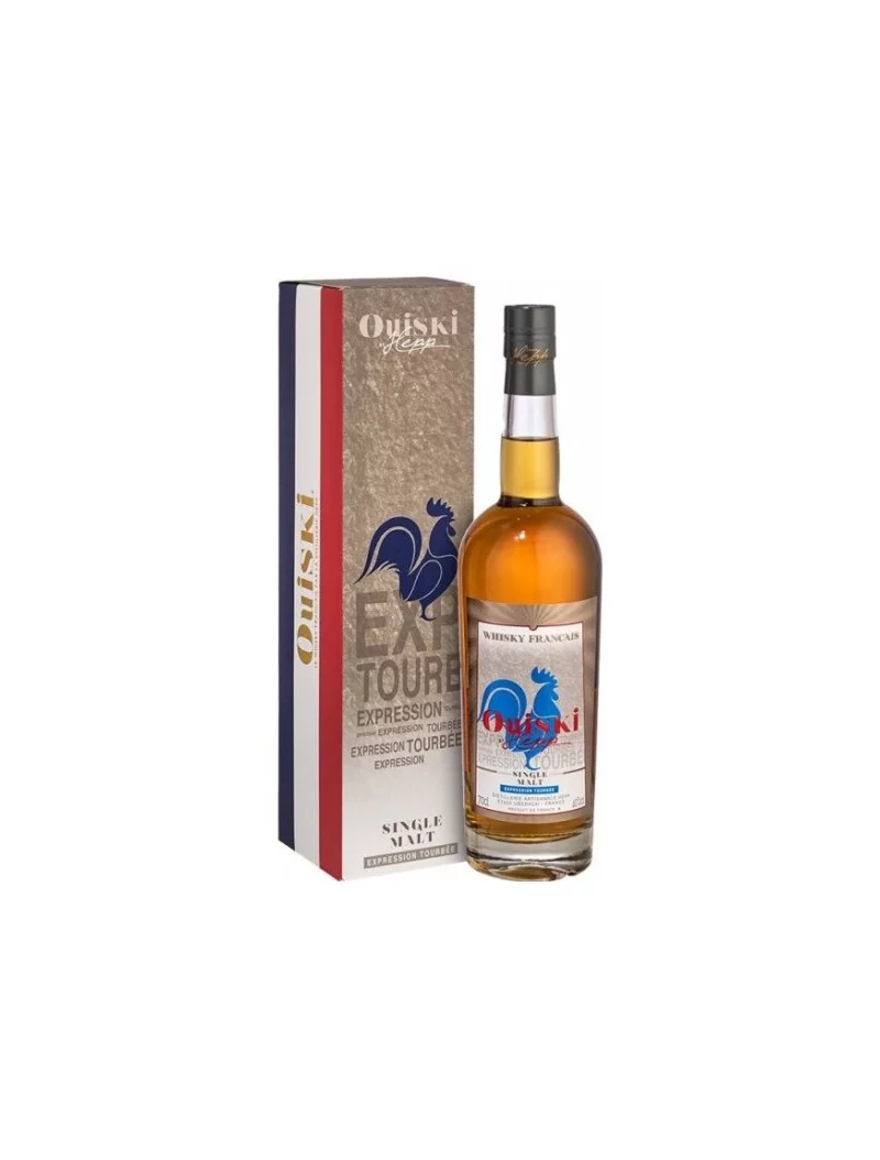Whisky Ouiski Tourbé 70 cl – Single Malt Français – 40 %