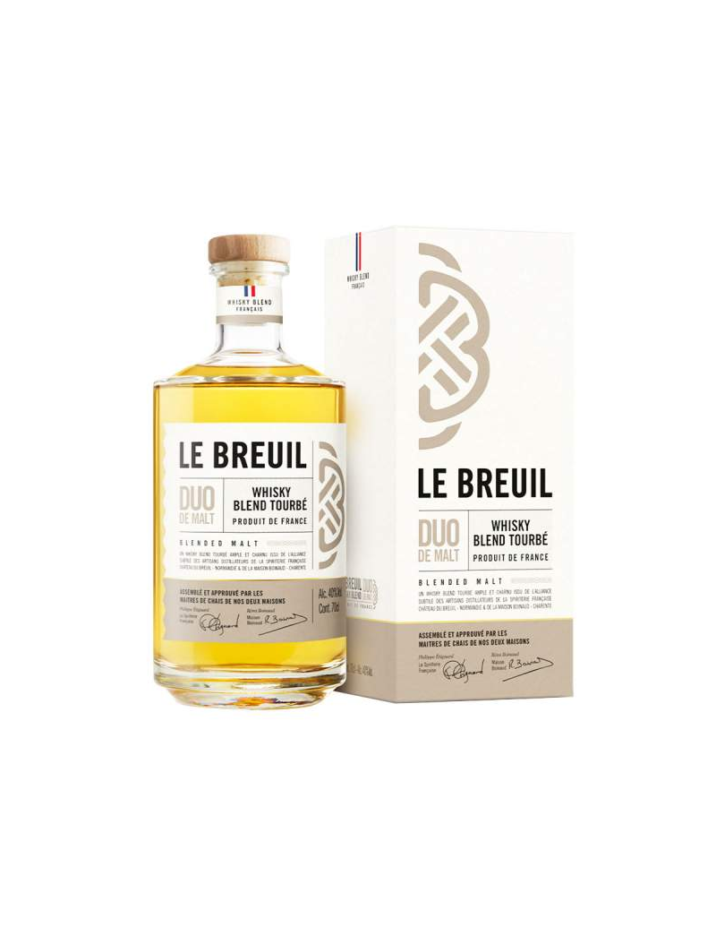 Whisky Le Breuil Duo de Malt Tourbé – 70cl – 40° – France