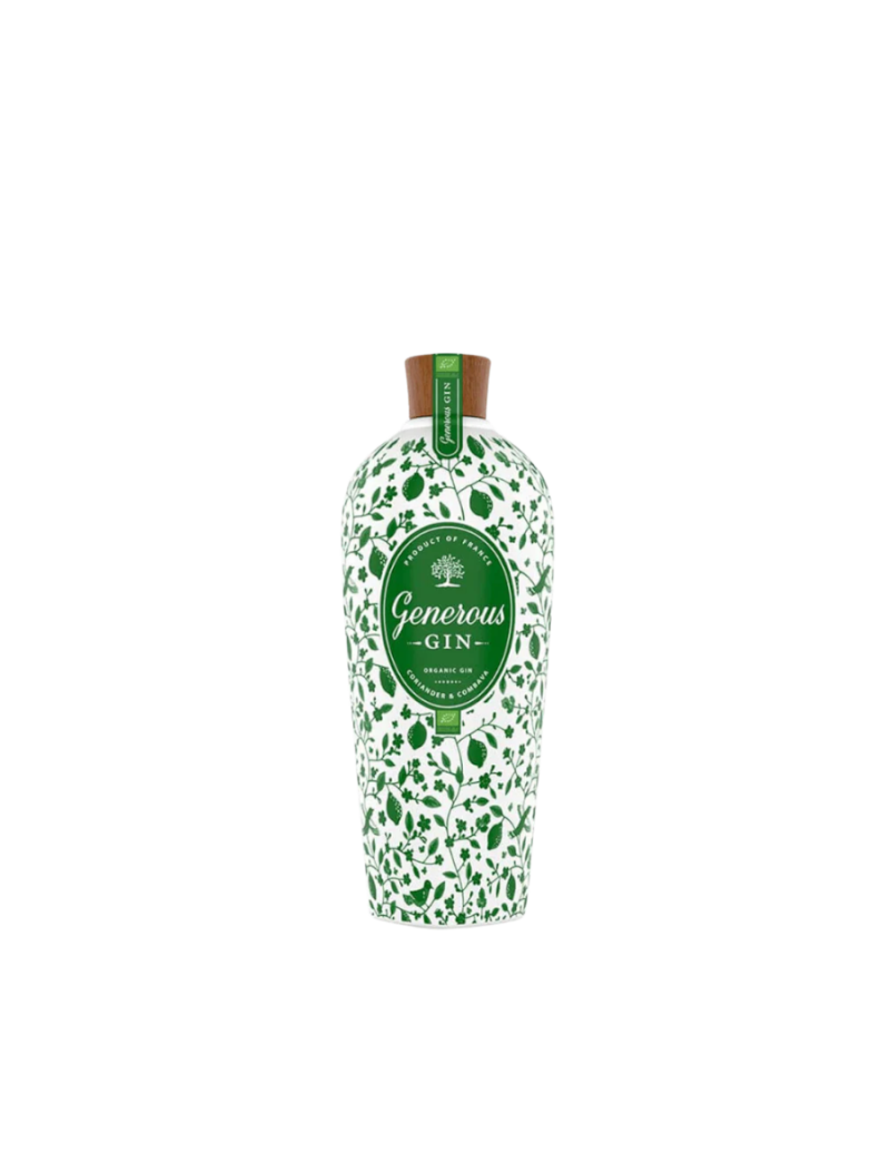 Gin Generous Organic Bio – 70 cl – Gin bio français 44 %