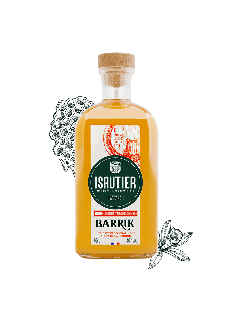 Rhum Ambré Isautier Barrik 70 cl – 40 %