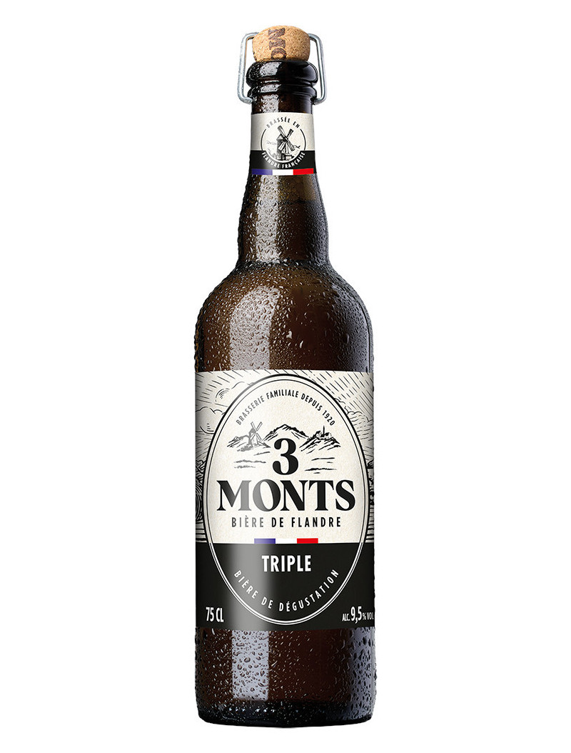 3 MONTS Triple 75cl - Bière Triple Française Authentique et Équilibrée
